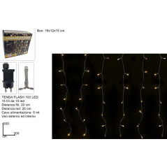 TENDA FLASH 225LED 3X3M BIANCO CALDO EAN 8053482316765 INGROSSO LUCI NATALIZIE
