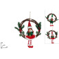 DIETROPORTA 35CM C/ELFO 2 COL ASS. EAN 8053482460215 INGROSSO OGGETTISTICA NATALIZIA