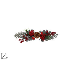 FASCINA C/BACCHE E PIGNA 35CM EAN 8053482203935 INGROSSO OGGETTISTICA NATALIZIA