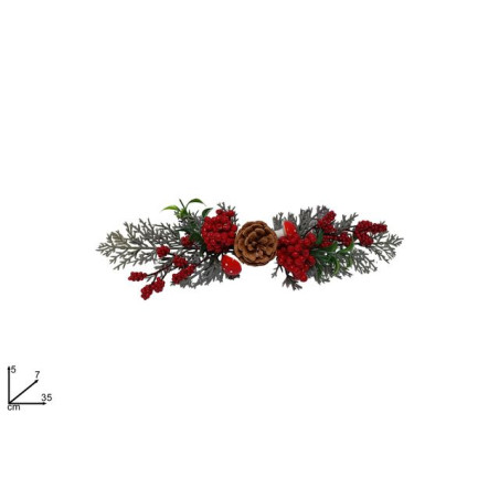 FASCINA C/BACCHE E PIGNA 35CM EAN 8053482203935 INGROSSO OGGETTISTICA NATALIZIA