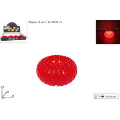 LUMINO IN PLASTICA ROSSO EAN 8053482467573 INGROSSO OGGETTISTICA NATALIZIA