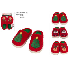 PANTOFOLA NATALE BIMBI 30/31-32/33-34/35 EAN 8053482424538 INGROSSO OGGETTISTICA NATALIZIA