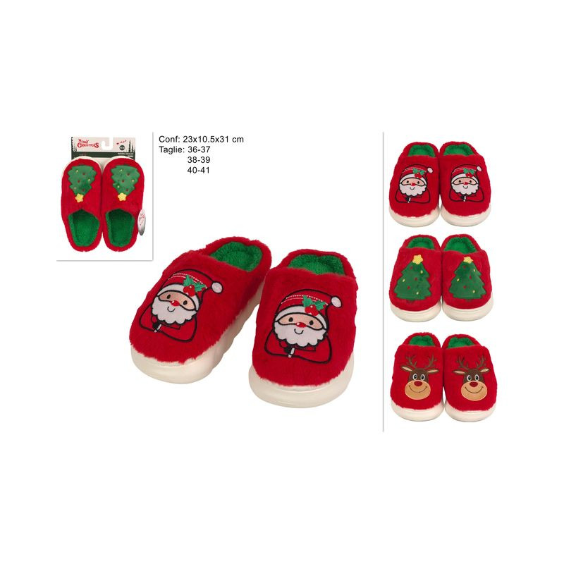 PANTOFOLA NATALE DONNA 36/37-38/39-40/41 EAN 8053482424521 INGROSSO OGGETTISTICA NATALIZIA PANTOFOLA NATALE DONNA 36/37-38/39-40/41 EAN 8053482424521 INGROSSO OGGETTISTICA NATALIZIA