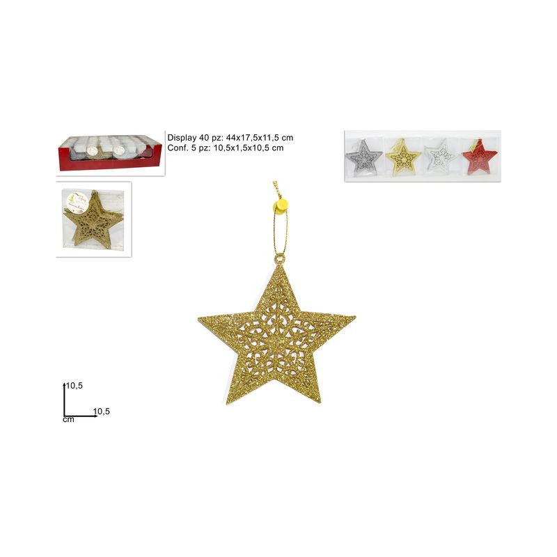 STELLE APPENDINO GLITTER PZ.5 4COL EAN 8033113186752 INGROSSO OGGETTISTICA NATALIZIA STELLE APPENDINO GLITTER PZ.5 4COL EAN 8033113186752 INGROSSO OGGETTISTICA NATALIZIA