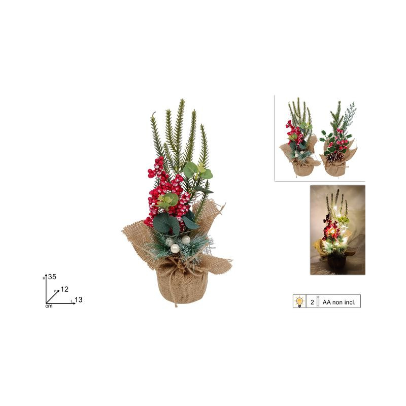 PIANTINA NATALIZIA 35CM C/12 LED 2 ASS. EAN 8053482356501 INGROSSO FIORI FINTI NATALIZI PIANTINA NATALIZIA 35CM C/12 LED 2 ASS. EAN 8053482356501 INGROSSO FIORI FINTI NATALIZI