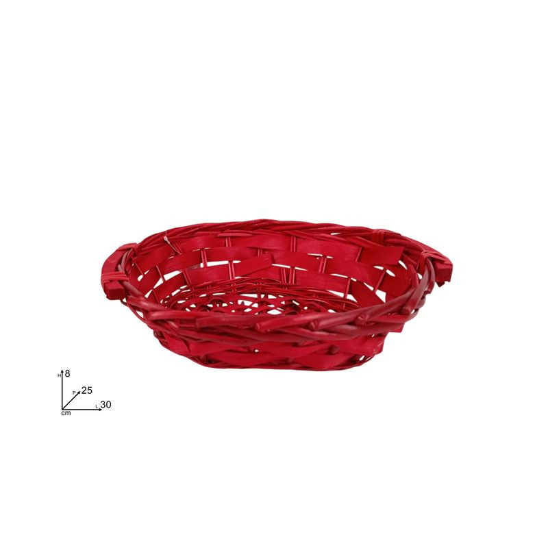CESTINO OVALE 32X25CM ROSSO EAN 8033113332487 INGROSSO CESTI NATALIZI CESTINO OVALE 32X25CM ROSSO EAN 8033113332487 INGROSSO CESTI NATALIZI