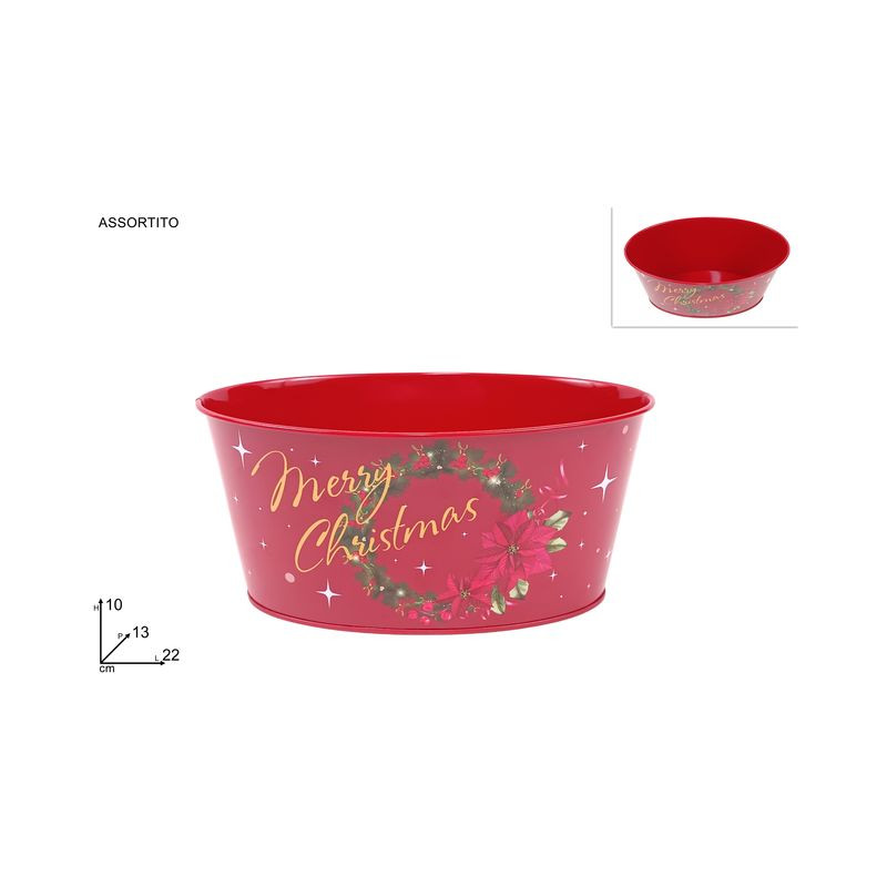 VASO OVALE IN LATTA 22X13X10 ASS EAN 8053482374475 INGROSSO CESTI NATALIZI VASO OVALE IN LATTA 22X13X10 ASS EAN 8053482374475 INGROSSO CESTI NATALIZI