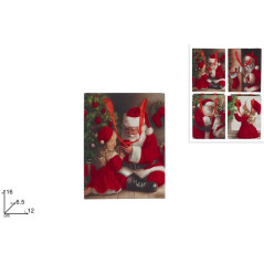 BUSTA REGALO 12X16X6.5CM C/VELLUTO 4ASS EAN 8053482444956 INGROSSO SACCHETTI E SHOPPER NATALIZI