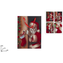 BUSTA REGALO 30X42X12CM C/VELLUTO 4ASS EAN 8053482445007 INGROSSO SACCHETTI E SHOPPER NATALIZI
