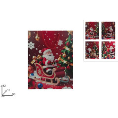BUSTA REGALO 42X33X11CM BABBO NAT. 4ASS EAN 8053482508511 INGROSSO SACCHETTI E SHOPPER NATALIZI