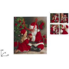BUSTA REGALO 42X48X16CM C/VELLUTO 4ASS EAN 8053482445014 INGROSSO SACCHETTI E SHOPPER NATALIZI