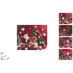 BUSTA REGALO ORIZZ. 31X26X12CM BABBO NAT EAN 8053482508559 INGROSSO SACCHETTI E SHOPPER NATALIZI