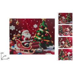 BUSTA REGALO ORIZZ. 50X40X20CM BABBO NAT EAN 8053482508573 INGROSSO SACCHETTI E SHOPPER NATALIZI