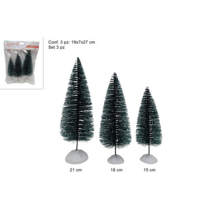 ALBERI INNEVATI SET 3 PZ EAN 8053482248486 INGROSSO ALBERI DI NATALE