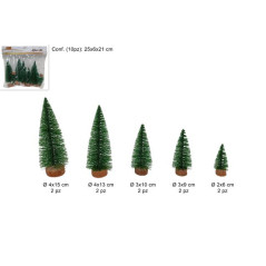 ALBERI SET 10 PZ EAN 8053482165448 INGROSSO ALBERI DI NATALE