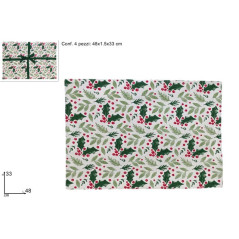 TOVAGLIETTE NATALIZIE COTONE 33x48 PZ.4 EAN 8053482450148 INGROSSO TOVAGLIE NATALIZIE