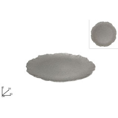 SOTTOPIATTO DIAM 33 SILVER EAN 8053482227757 INGROSSO PIATTI NATALIZI