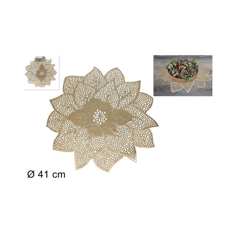 CENTRINO PLASTIFICATO FIORE 42CM EAN 8053482104201 INGROSSO ARREDO TAVOLA NATALIZIA CENTRINO PLASTIFICATO FIORE 42CM EAN 8053482104201 INGROSSO ARREDO TAVOLA NATALIZIA