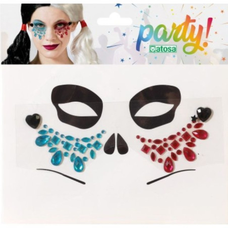 GIOIELLI VISO ADESIVI CLOWN EAN 8422259796589 INGROSSO ACCESSORI HALLOWEEN TRUCCHI