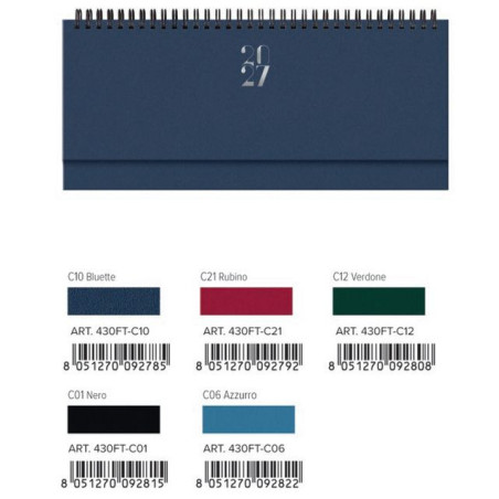 AGENDA 10,5X29,8 SETTIMAN. EGADI 2027 EAN 8051270092808 INGROSSO AGENDE E CALENDARI