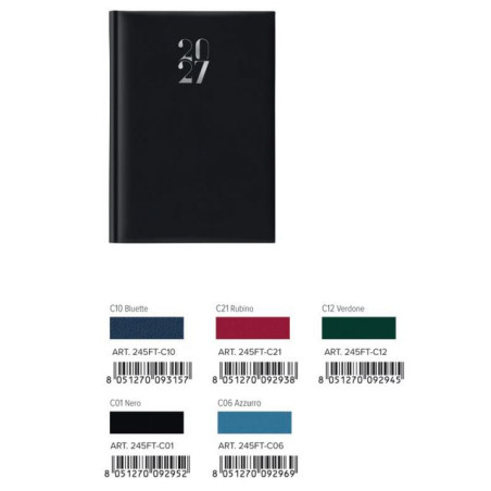 AGENDA 17X24 SETTIMANALE EGADI 2027 EAN 8051270092945 INGROSSO AGENDE E CALENDARI