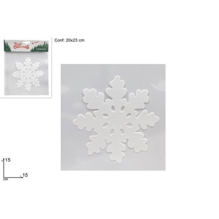 VETROFANIA FIOCCHI DI NEVE 15CM EAN 8033113426452 INGROSSO VETROFANIE