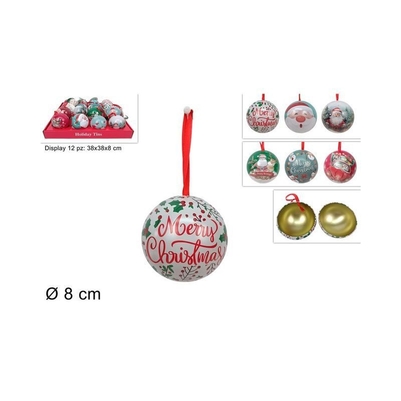 SCATOLA PALLA 8CM IN LATTA ASS EAN 8053482180847 INGROSSO PALLINE DI NATALE SCATOLA PALLA 8CM IN LATTA ASS EAN 8053482180847 INGROSSO PALLINE DI NATALE