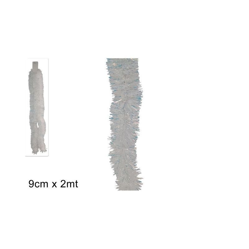 FILO ADDOBBO 2MTX9CM LAMIN. BIANCO/ORO EAN 8053482455815 INGROSSO GHIRLANDE NATALIZIE FILO ADDOBBO 2MTX9CM LAMIN. BIANCO/ORO EAN 8053482455815 INGROSSO GHIRLANDE NATALIZIE