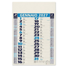 CALENDARIO 28,8X47 TRMS BASIC 2027 ASS. EAN 80010920 INGROSSO AGENDE E CALENDARI