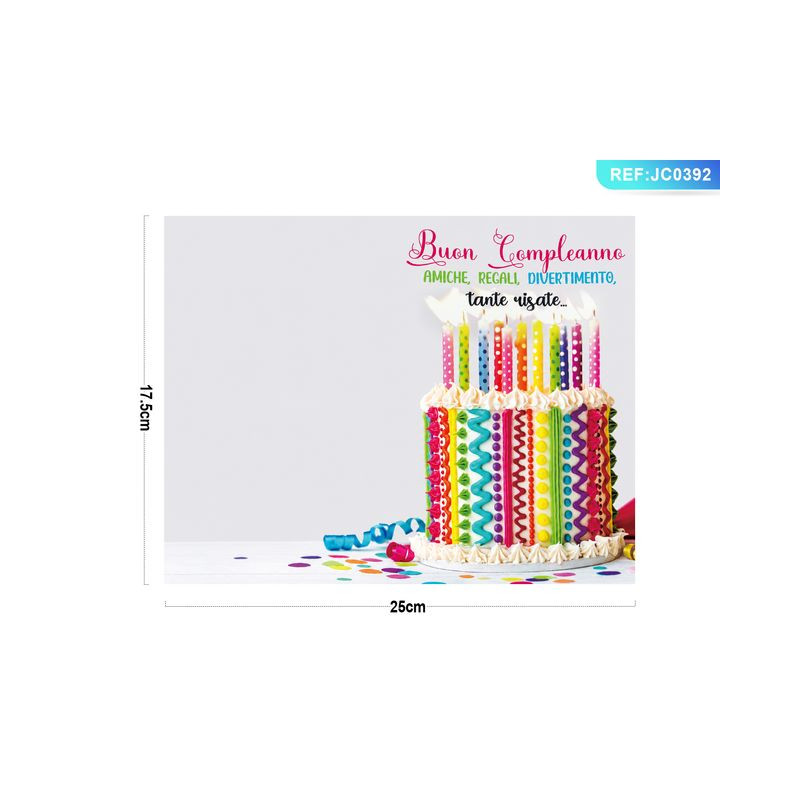 BIGLIETTO AUGURI 12,5X17,5CM JC0392 EAN 8058617703922 INGROSSO BIGLIETTI COMPLEANNO