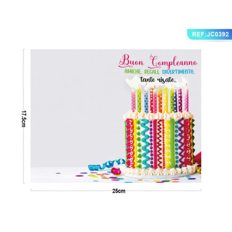 BIGLIETTO AUGURI 12,5X17,5CM JC0392 EAN 8058617703922 INGROSSO BIGLIETTI COMPLEANNO