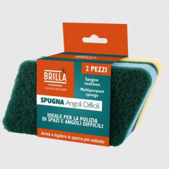 SPUGNA ANGOLI DIFFICILI 2PZ EAN 8000061095177 INGROSSO SPUGNETTE PULIZIA