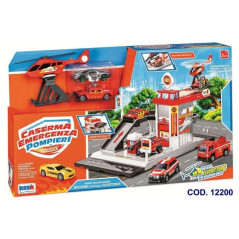 CASERMA EMERGENZA POMPIERI EAN 8004817122001 INGROSSO GARAGE MODELLINI AUTO