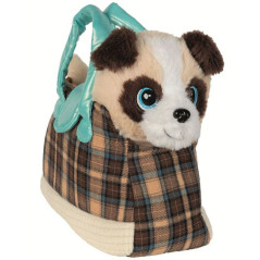 CUCCIOLI PELUCHE C/TRASPORTINO 25X28CM EAN 8004817125101 INGROSSO PELUCHE MORBIDOSI