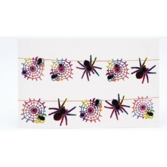 GHIRLANDA HALLOWEEN RAGNO MULTICOLORE EAN 8422259831891 INGROSSO FESTONI E ADDOBBI HALLOWEEN