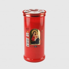 LUMINO 40T ROSSO MADONNA DEL SACRO CUORE EAN 8000061093647 INGROSSO LUMINI E CERI