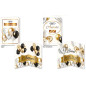 BIGLIETTO COMPLEANNO ORO RILIEVO (12) EAN 8001608399628 INGROSSO BIGLIETTI COMPLEANNO