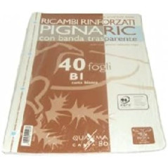 RICAMBI RINFORZATI A4 BIA. P.20.087 EAN 8005235115477 INGROSSO RICAMBI A4 RINFORZATI