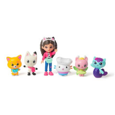GABBY'S DOLLHOUSE THE MOVIE CAT 6 PERS. EAN 0681147061118 INGROSSO BAMBOLE PUBBLICIZZATE