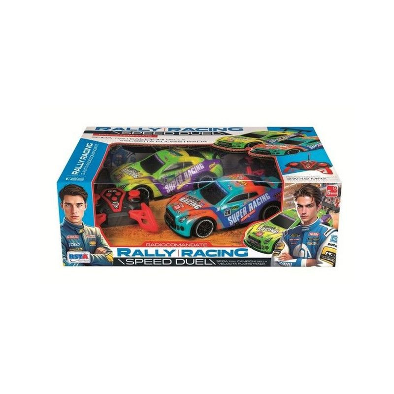 AUTO R/C RALLY RACING 4 FUNZ. 2PZ EAN 8004817123398 INGROSSO AUTO CON RADIOCOMANDO