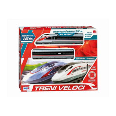 TRENI VELOCI A BATTERIA CIRCUITO 310 CM EAN 8004817119773 INGROSSO PISTA TRENINO