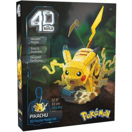 POKEMON PIKACHU MOD. 4D BUILD EAN 0681147098091 INGROSSO PERSONAGGI CARTOON