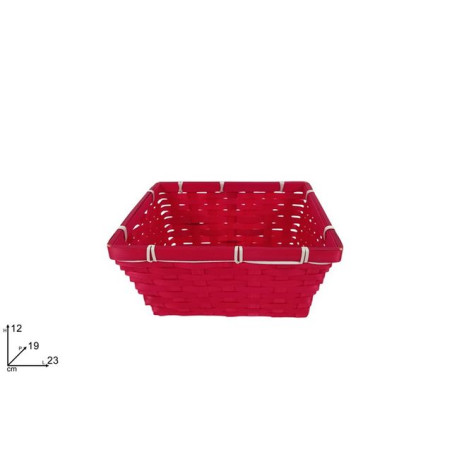CESTINO 23X19X12 ROSSO EAN 8053482470504 INGROSSO CESTI NATALIZI