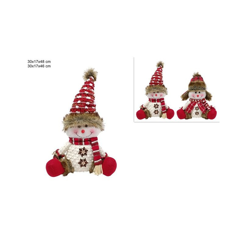PUPAZZO DI NEVE 36/48CM C/VESTITO LANA EAN 8053482347530 INGROSSO PUPAZZI E GNOMI NATALIZI PUPAZZO DI NEVE 36/48CM C/VESTITO LANA EAN 8053482347530 INGROSSO PUPAZZI E GNOMI NATALIZI