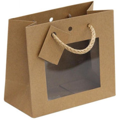 SHOPPER KRAFT AVANA 16X18X14CM MARRONE EAN 8001294857242 INGROSSO SACCHETTI E SHOPPER REGALO