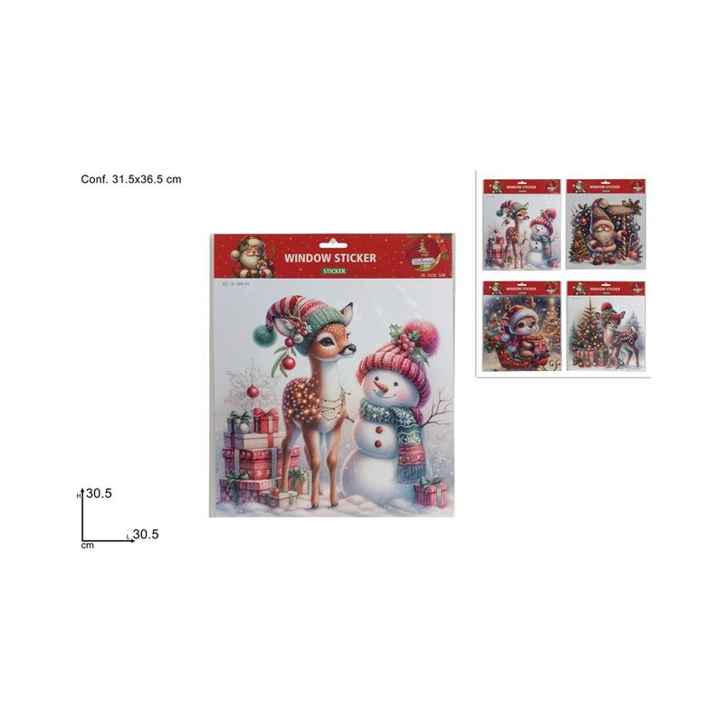 STICKER ADESIVO 30.5X30.5CM 4 ASS. EAN 8053482447063 INGROSSO VETROFANIE STICKER ADESIVO 30.5X30.5CM 4 ASS. EAN 8053482447063 INGROSSO VETROFANIE