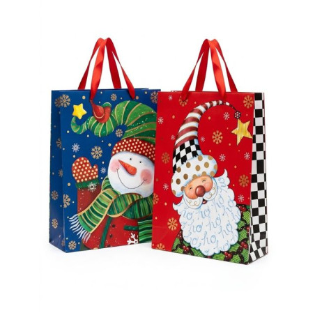 BUSTA REGALO NATALE 39X30X12 EAN 6905585000329 INGROSSO SHOPPER NATALIZI