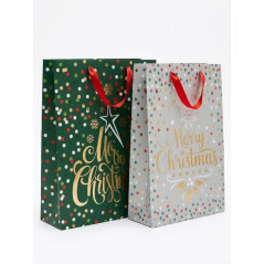 BUSTA REGALO NATALE 39X30X12 EAN 6905585000831 INGROSSO SHOPPER NATALIZI