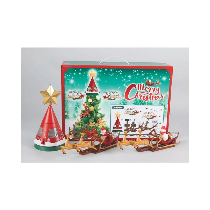 PUNTALE SLITTA CON LUCI E MUSICA EAN 8019959633551 INGROSSO PALLINE DI NATALE E PUNTALI PUNTALE SLITTA CON LUCI E MUSICA EAN 8019959633551 INGROSSO PALLINE DI NATALE E PUNTALI
