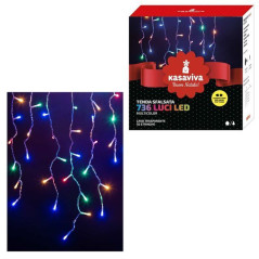 TENDA SFALSATA 736 LED MULTICOLOR EAN 8034116434222 INGROSSO LUCI NATALIZIE